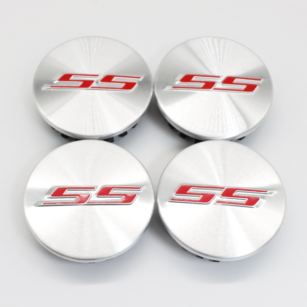 4PCS 2016-2020 Camaro SS Plastic 68mm Wheel Center Hub Cap Chrome Red Chevrolet 19357158 9595010