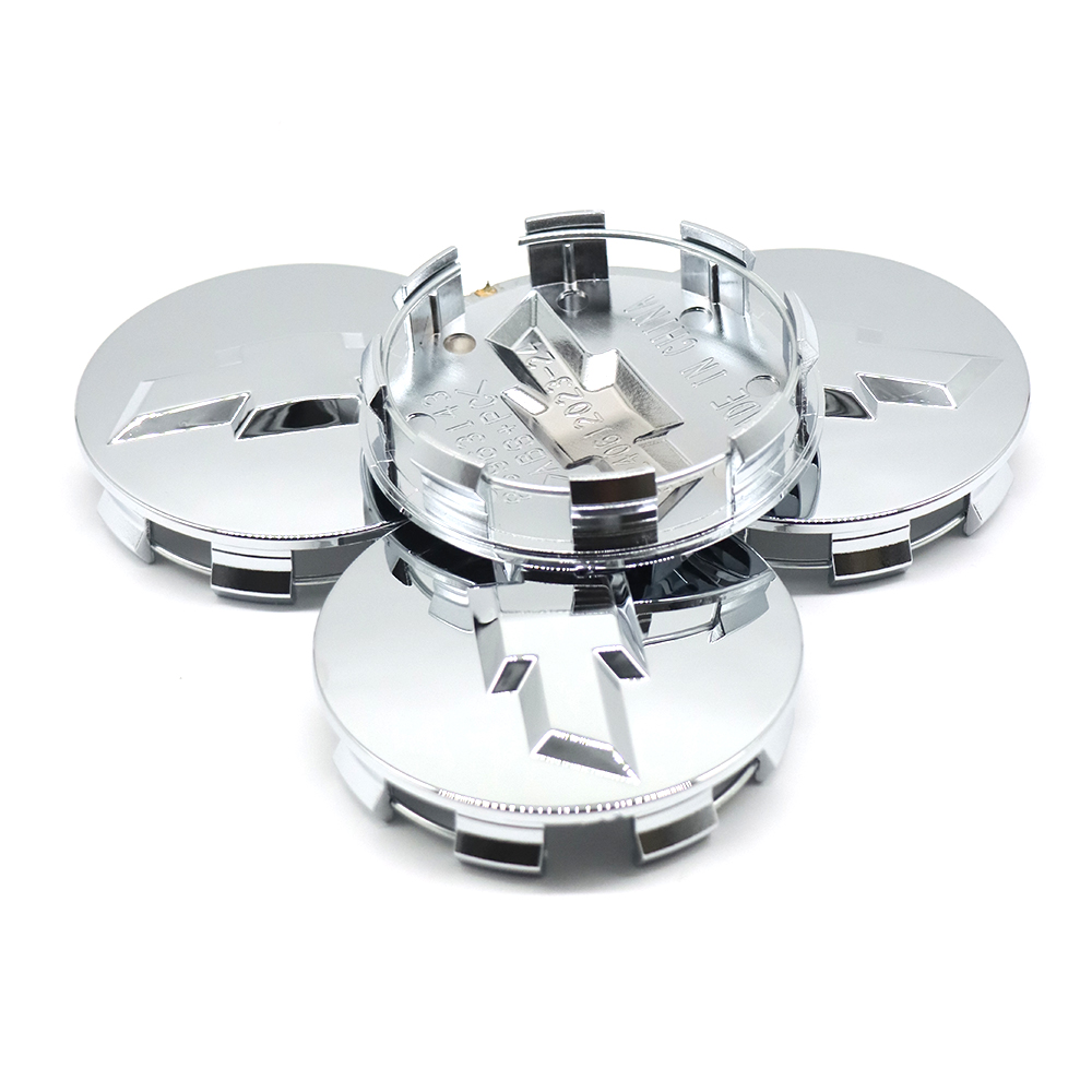 4Pcs 2007-2021 Silverado Suburban Tahoe Plastic Wheel Center Caps Gloss Silver Chevrolet 