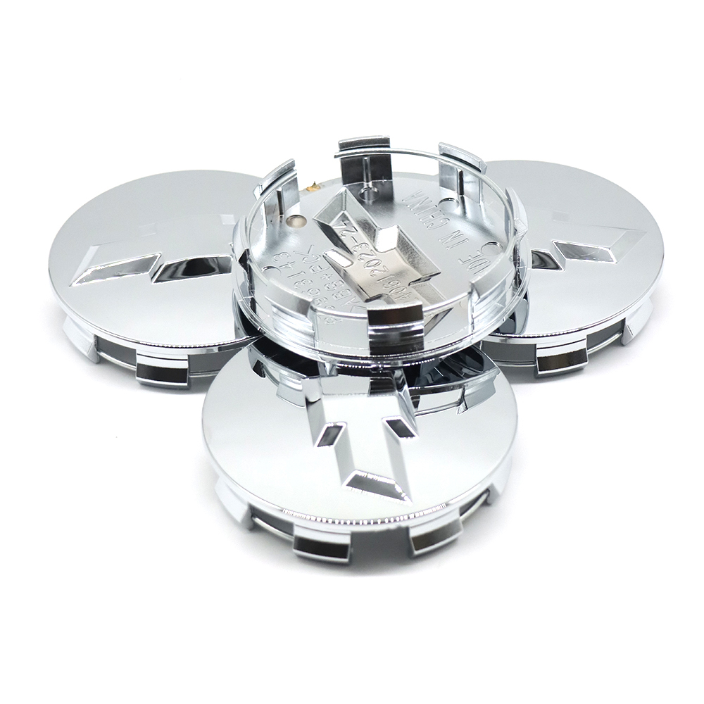 4Pcs 2007-2021 Silverado Suburban Tahoe Plastic Wheel Center Caps Gloss Silver Chevrolet 