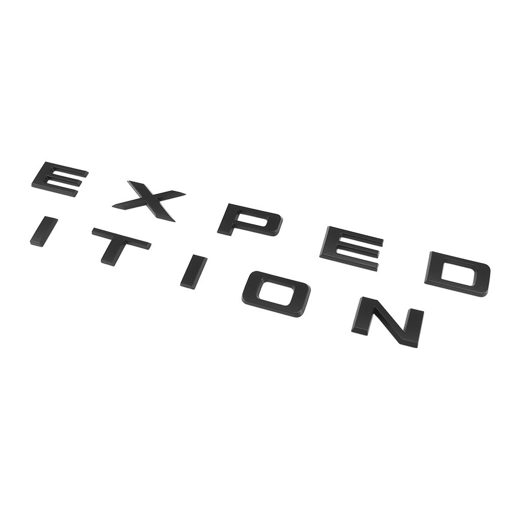 2022-2024 Expedition Front Hood / Tailgate Letters ABS Matte Black Ford 3D Raised Stickers Decals
