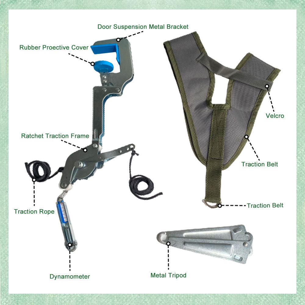 Neck Traction Stretcher Cervical Head Brace Pain Relief Device Home Over Door