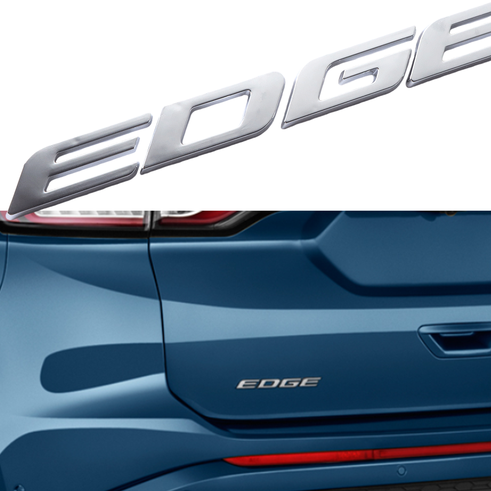 2015-2024 EDGE Chrome Tailgate Letters Rear Gloss Silver Ford KT4Z-5842528-M