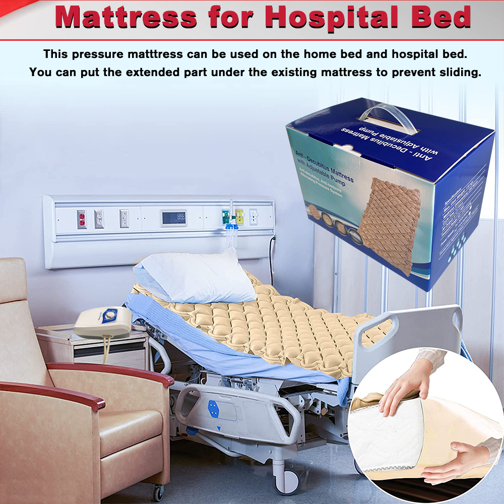 Alternating Pressure Pad Air Mattress Topper with Pump Hospital Medical Bedsore