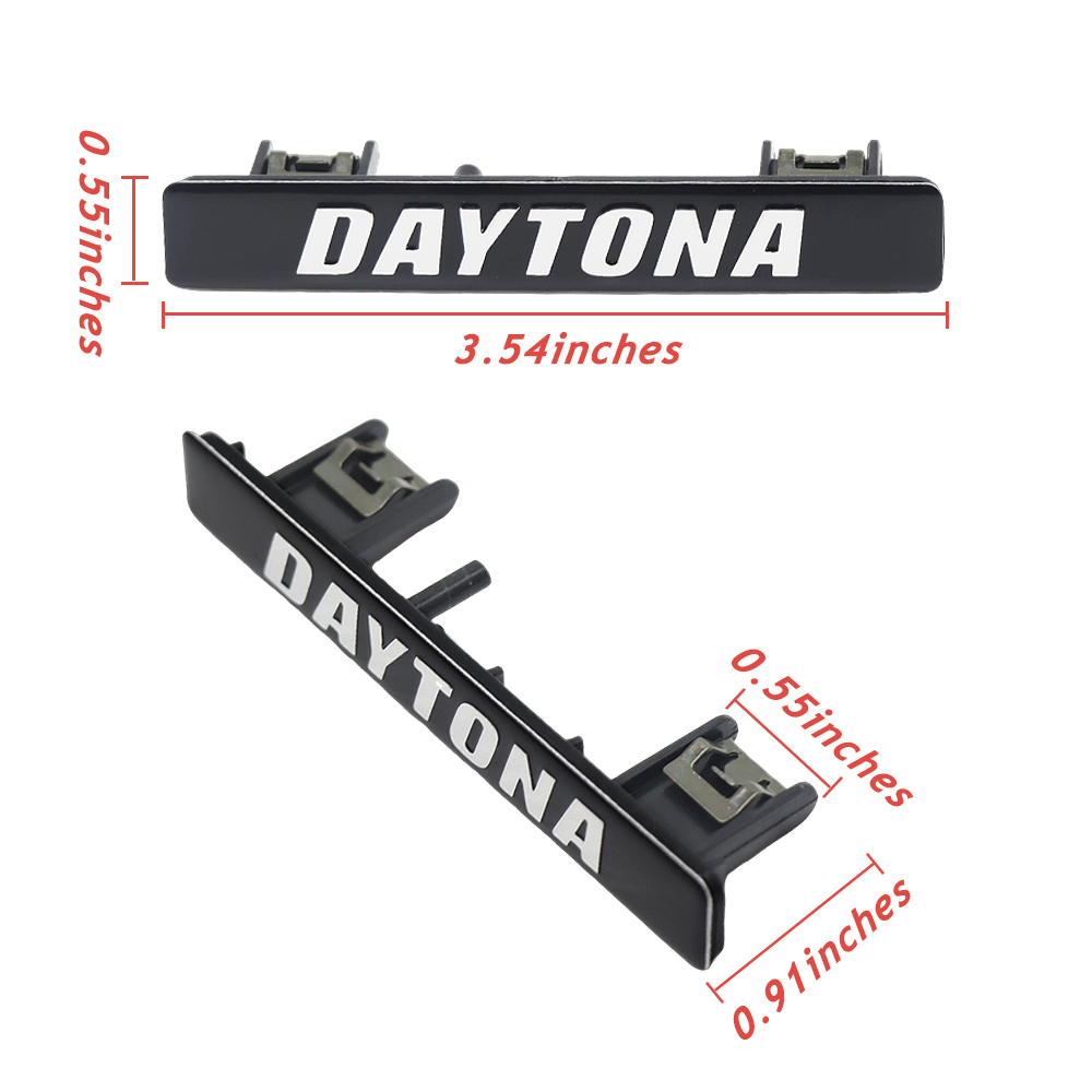 2017-2019 Charger ABS Daytona Dash Badge Black Chrome Dodge
