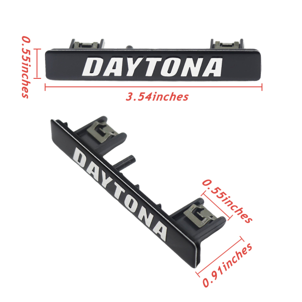 2017-2019 Charger ABS Daytona Dash Badge Black Chrome Dodge