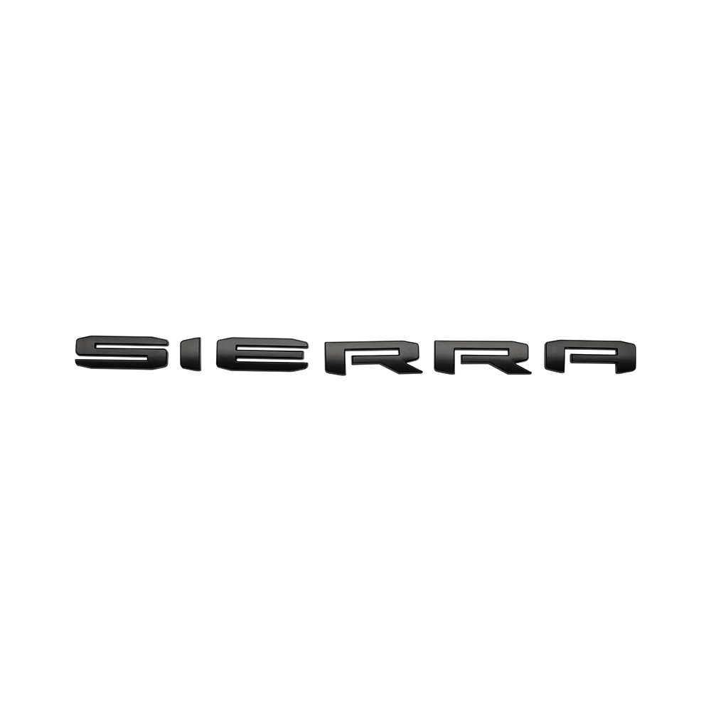 1Pc 2019-2021 Sierra 2500 HD ABS Plastics Letter Gloss Black GMC