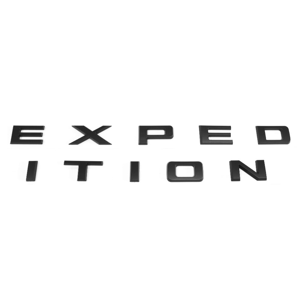 2022-2024 Expedition Front Hood / Tailgate Letters ABS Matte Black Ford 3D Raised Stickers Decals