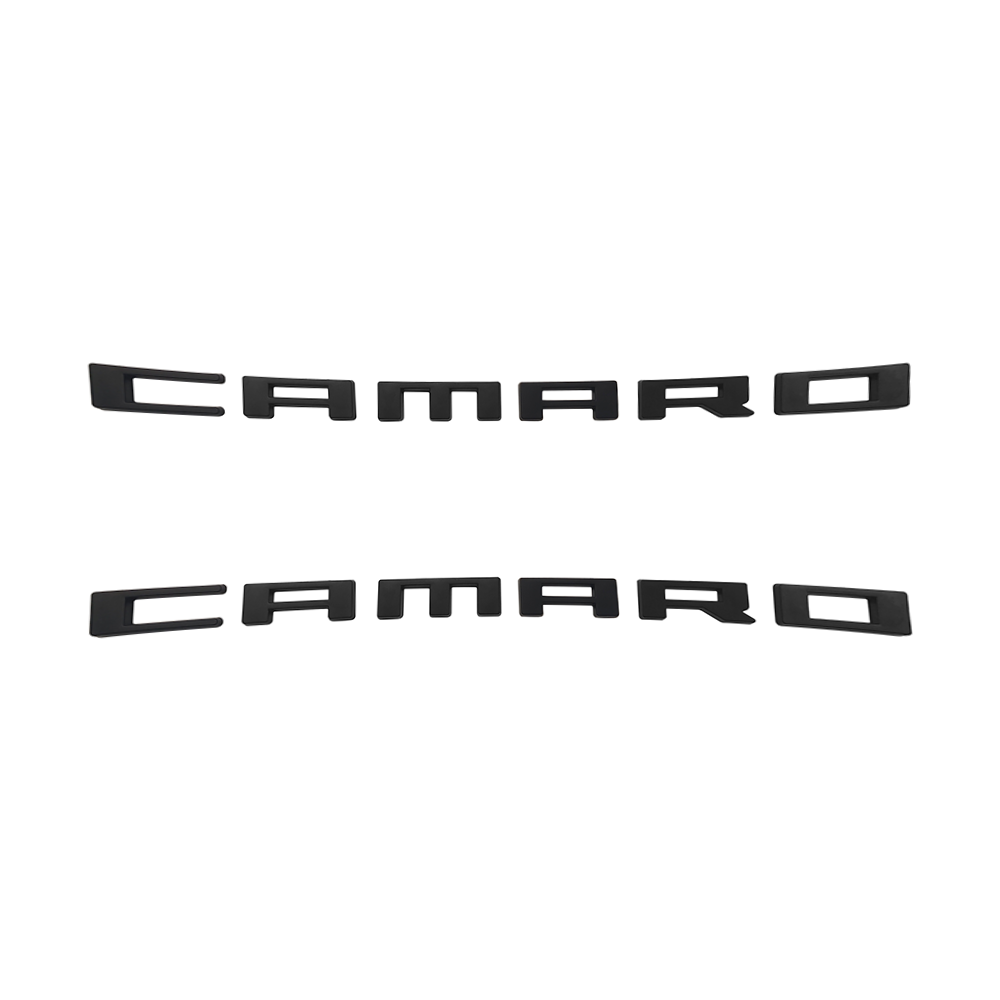 2PcS 2010-2015 Camaro ABS Plastics Letter Matte Black Chevrolet 
