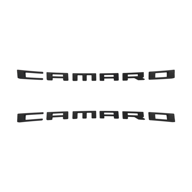 2PcS 2010-2015 Camaro ABS Plastics Letter Matte Black Chevrolet 