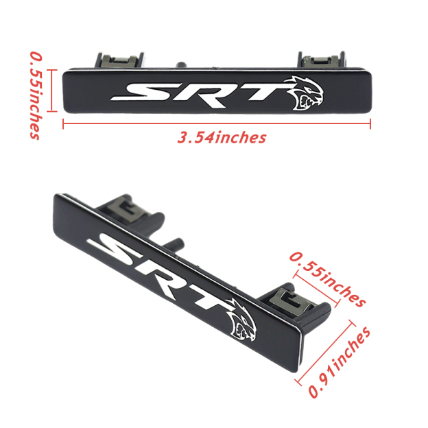 2015-2017 Charger ABS SRT Hellcat Dash Badge Black Chrome Dodge 68270827AA Devilcat Decal Nameplate