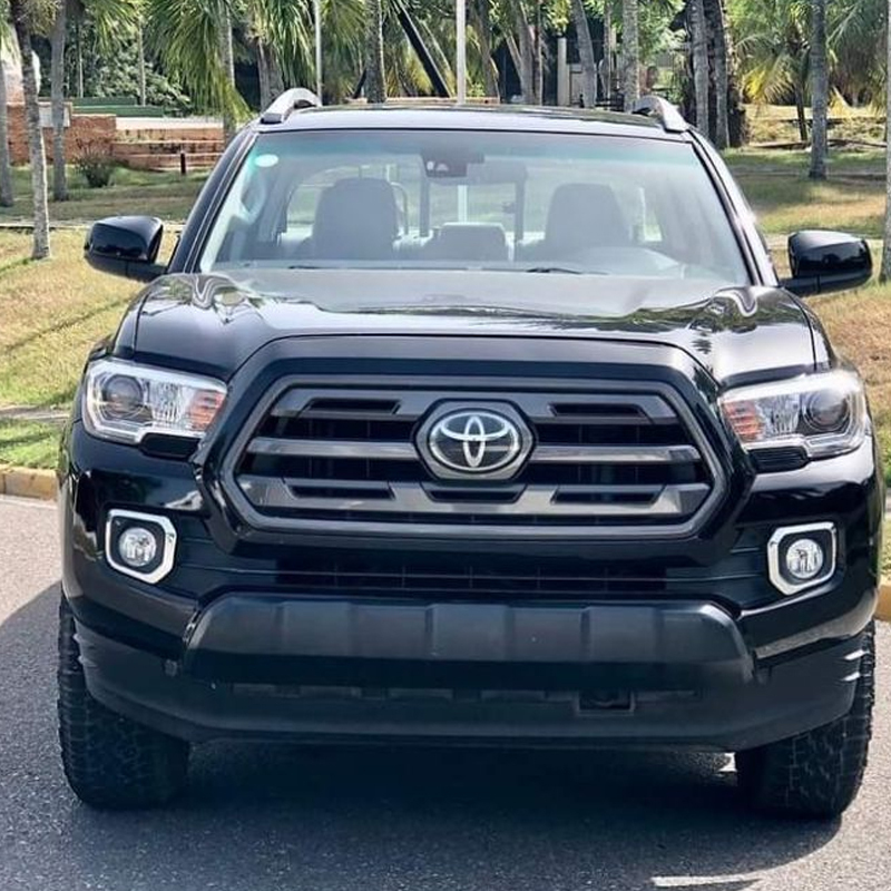 1PC 2015-2021 Land Cruiser 2017-2020 Tacoma 2017-2019 Tundra Front Grille Emblem Bumper Badge Silver Black Toyota 53141-71010 
