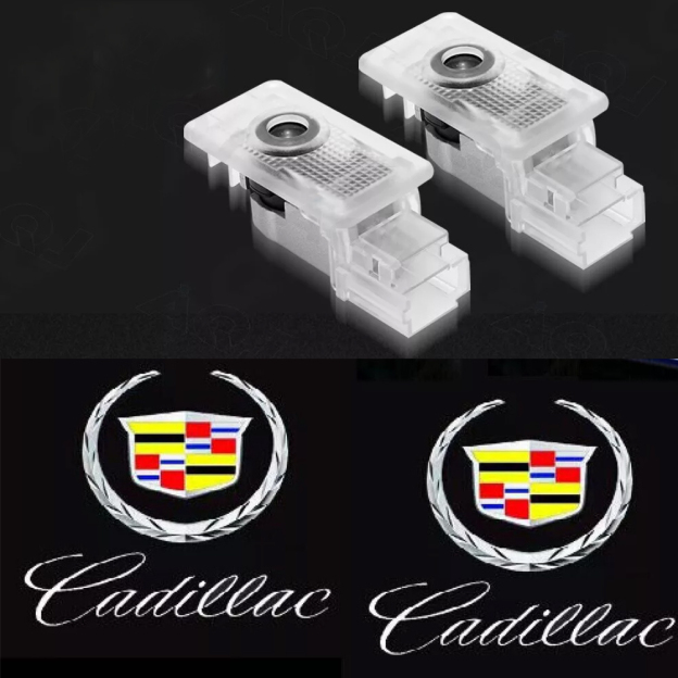 2pcs ATS SRX XT5 XTS LED Car Door Lamp Projector Lamp Welcome Paddle Lights Cadillac