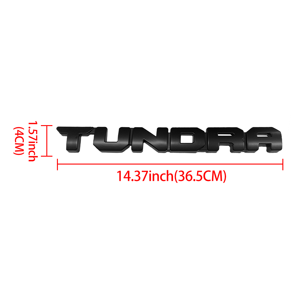 5PCS 2022-2025 Tundra 4X4 Limited Plastic Door Side Rear Trunk Overlay Emblem Matte Black Toyota