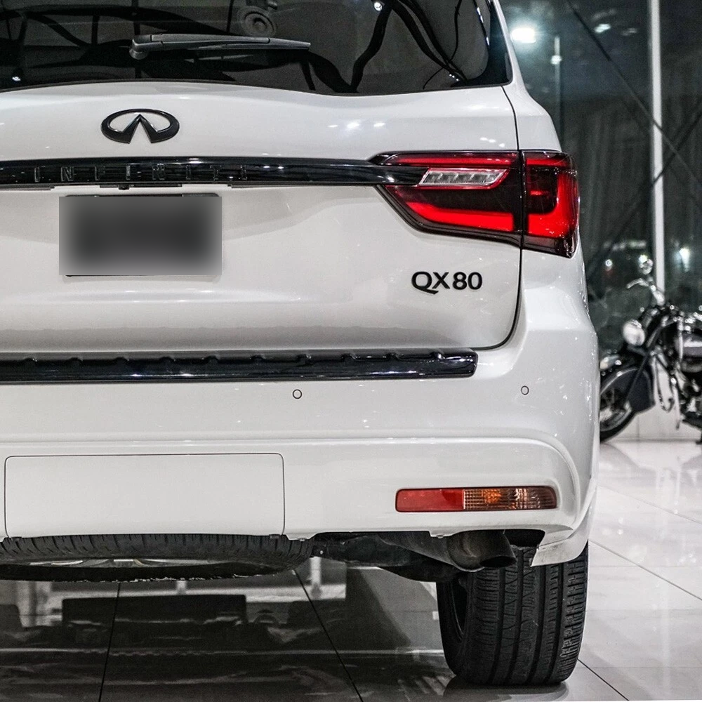 For 2014-2024 Infiniti QX80 ABS Rear Liftgate Letter Nameplate Gloss Black Infiniti 90891-3ZD5A