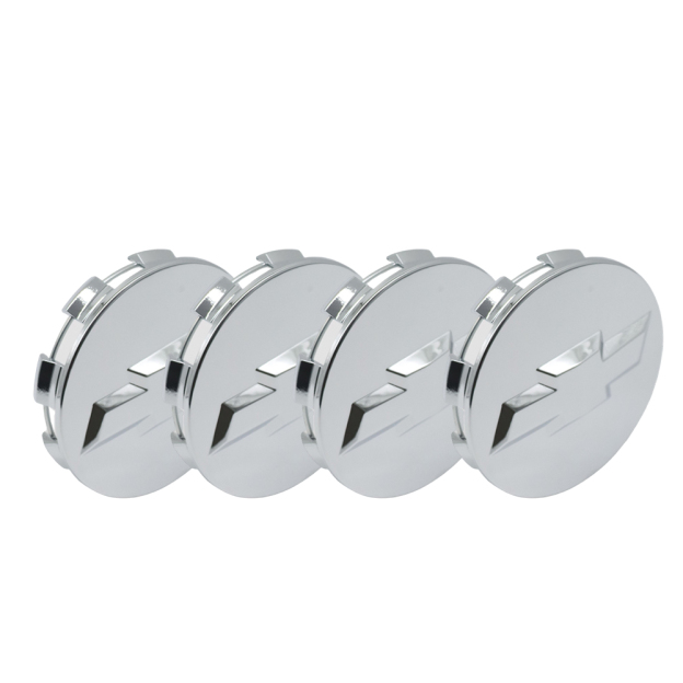 4Pcs 2007-2021 Silverado Suburban Tahoe Plastic Wheel Center Caps Gloss Silver Chevrolet 