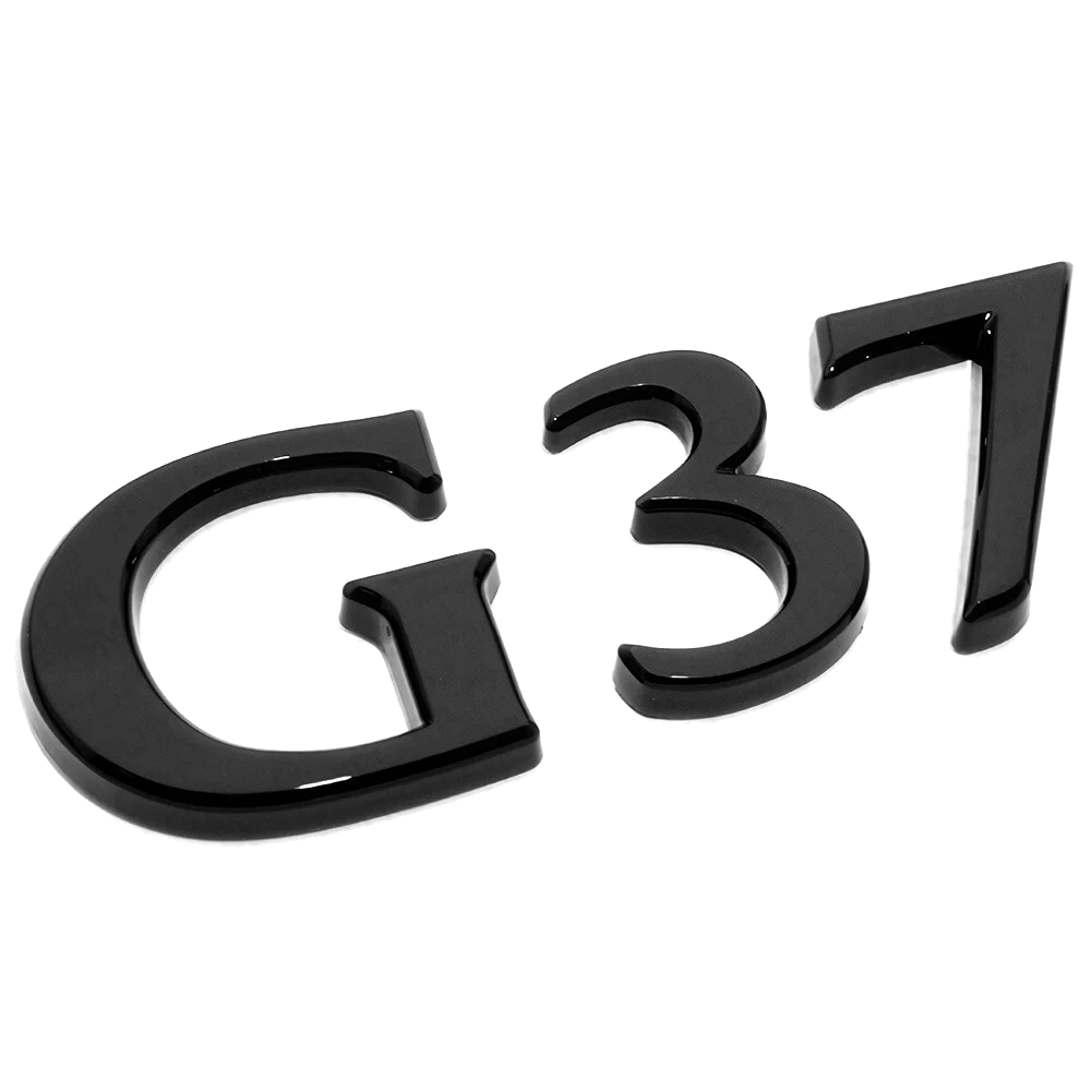 For 2008-2013 Infiniti G37 ABS Rear Liftgate Letter Nameplate Gloss Black Infiniti 84894-JL00A