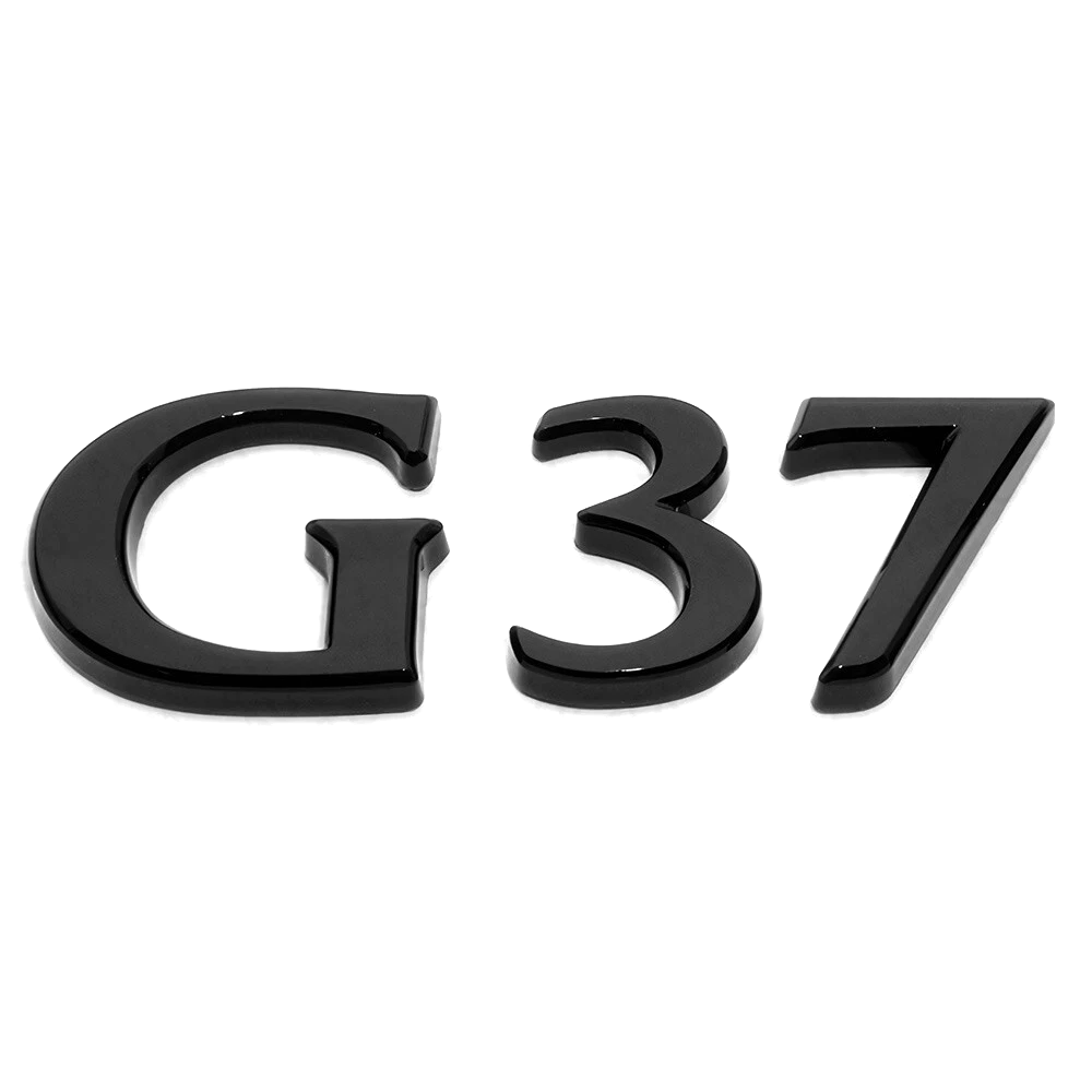 For 2008-2013 Infiniti G37 ABS Rear Liftgate Letter Nameplate Gloss Black Infiniti 84894-JL00A