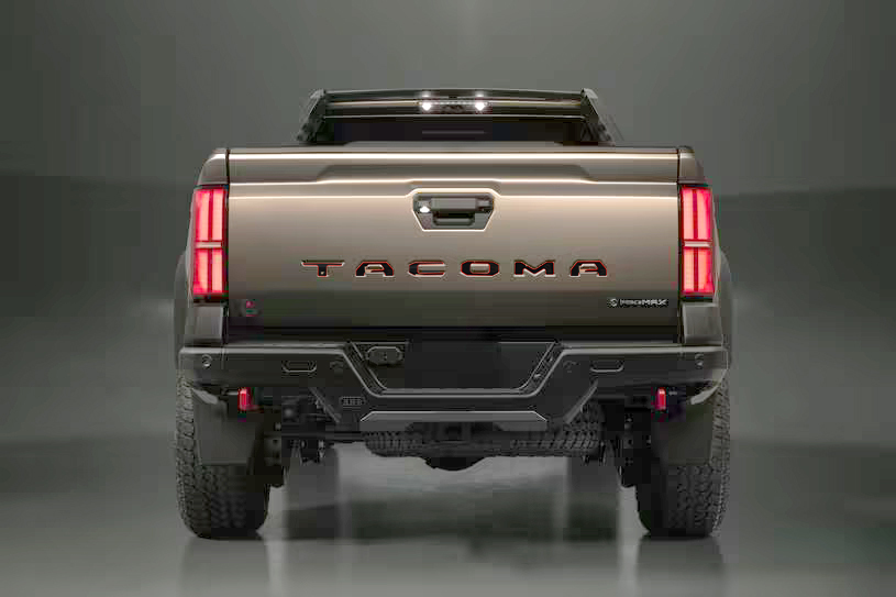 1 Set 2024 2025 2026 Tacoma Abs Plastic Tailgate Letters Emblem Black Red Toyota 