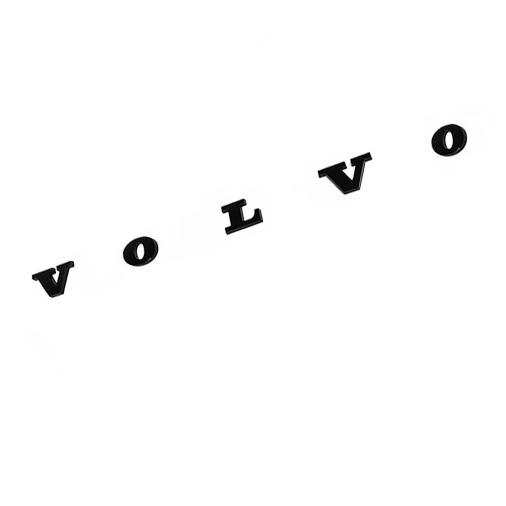 VOLVO Rear Tailgate Letters Trunk Lid Badge Nameplate Emblem Sport Matte Black