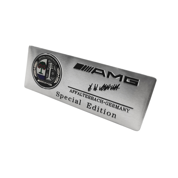 Mercedes Benz AMG Edition Affalterbach Special Emblem 3D Interior Side Fender Trunk Lid Apple Tree Badge Chrome