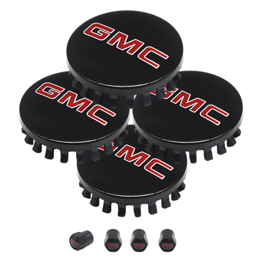  83mm Center Cap&Valve Caps  for GMC Sierra, Yukon & Chevrolet Silverado, Tahoe | OE# 22837060