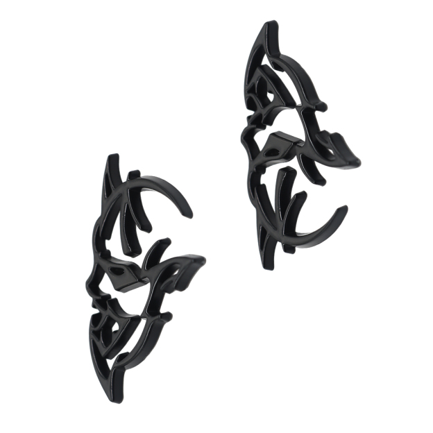 2Pcs SRT Charger Challenger Durango Metal Matte Black Dodge 6TA27SXHAA Hellcat Side Fender Devil Cat Badge