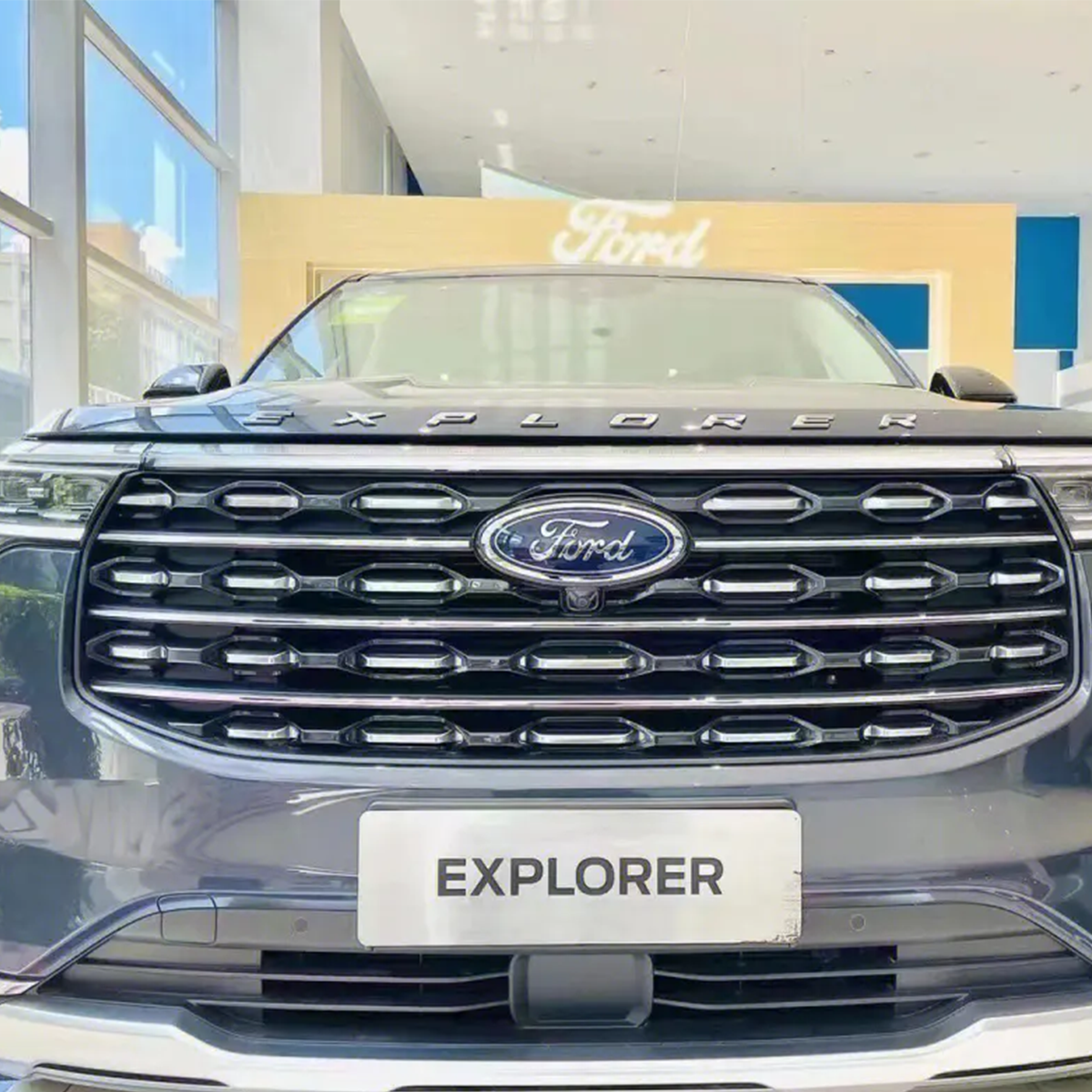 2020-2026 Explorer Front Hood or Rear Tailgate Letters ABS Gloss Silver Ford 3D Stickers Decals