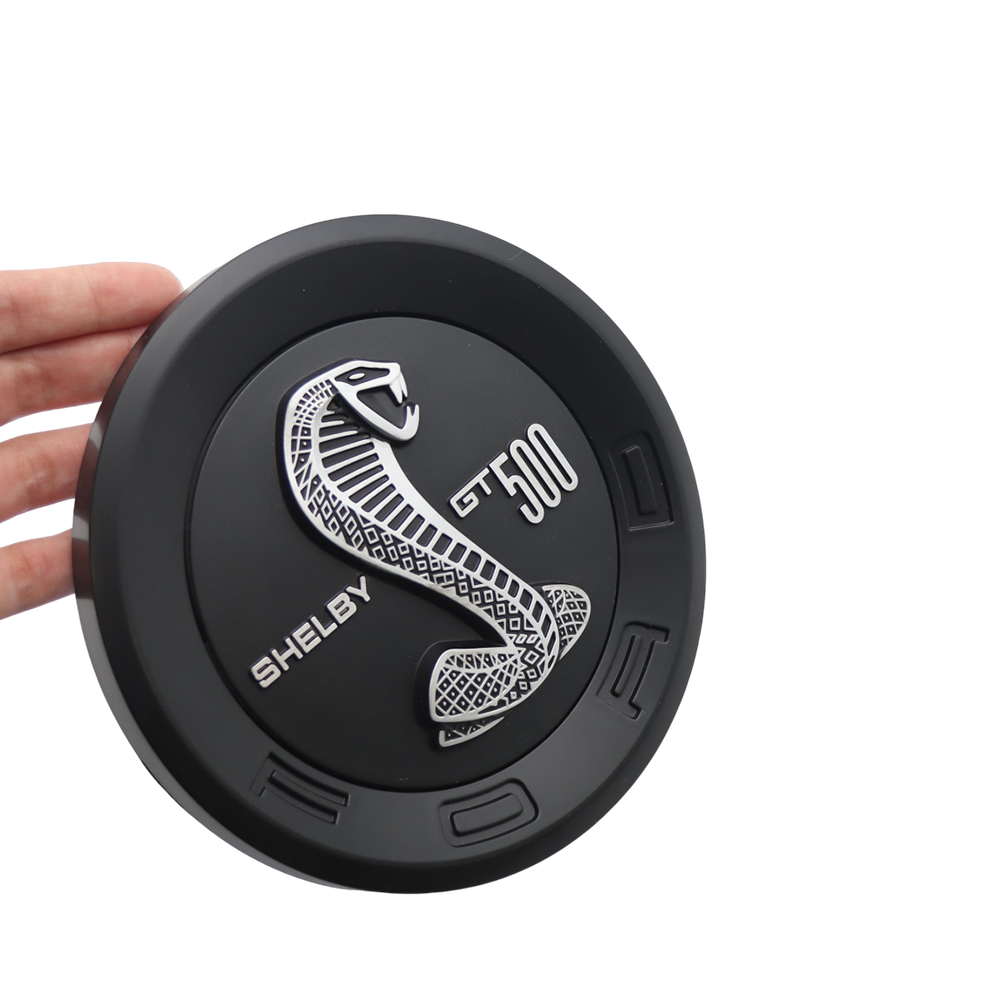 Universal Shelby GT500 Round Badge Black 5.9"/15cm Adhesive Badge Ford