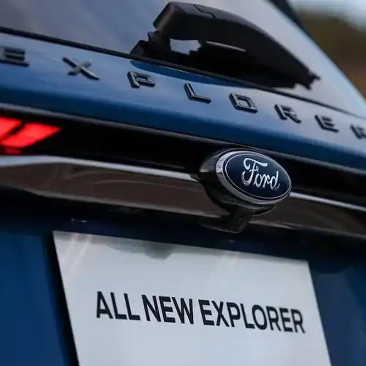 2020-2026 Explorer ABS Front Hood or Rear Tailgate Badge Gloss Black Ford 3D Sticker Decal