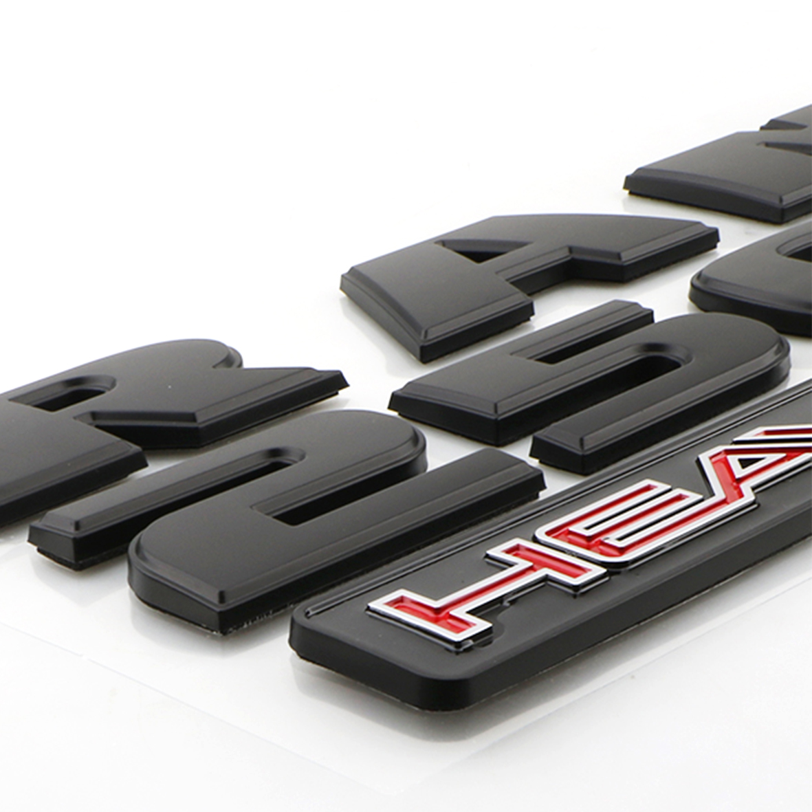 2Pcs 2013-2018 RAM 2500 Heavy Duty Letter Front Door Side Fender Set Matte Black Dodge 68276961AA
