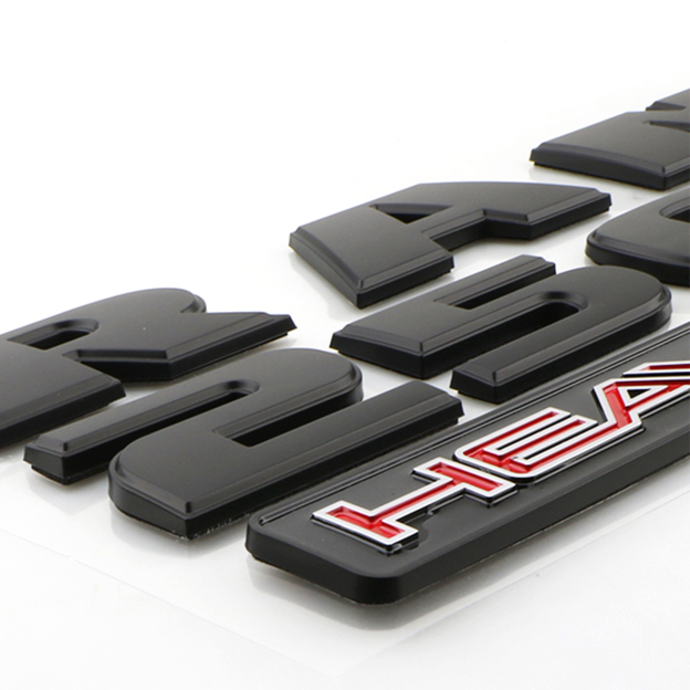 2Pcs 2013-2018 RAM 2500 Heavy Duty Letter Front Door Side Fender Set Matte Black Dodge 68276961AA