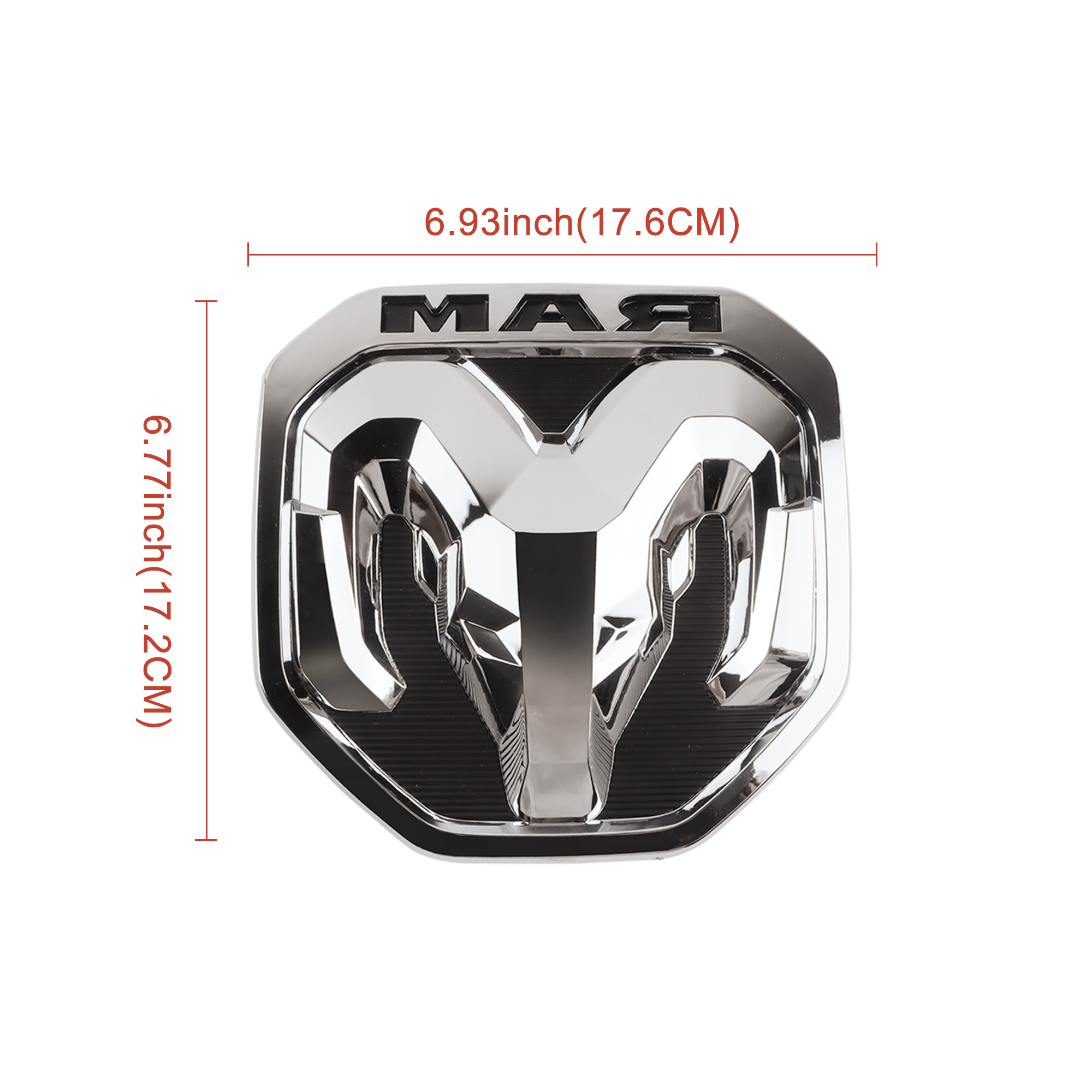 5PCS 2019-2024 Ram 1500 Door / Grille / Tailgate 4x4 Letter Chrome Emblem 68250541AA