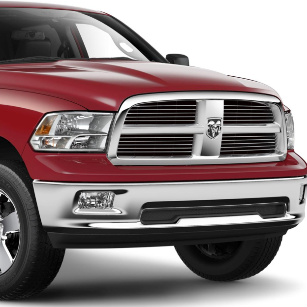 2Pcs 2013-2018 Ram 1500 2500 3500 Front Grill Rear Tailgate Rams Head Emblem 3d Replacement Chrome Black 68140322AA