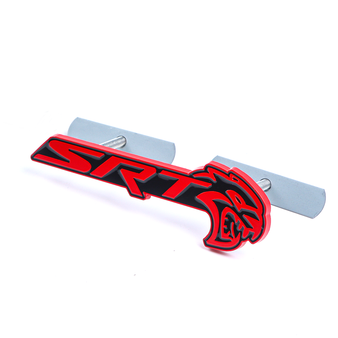 2018-2026 Charger Durango Hellcat SRT Metal Front Grille Badge Red Black Dodge Decal Nameplate