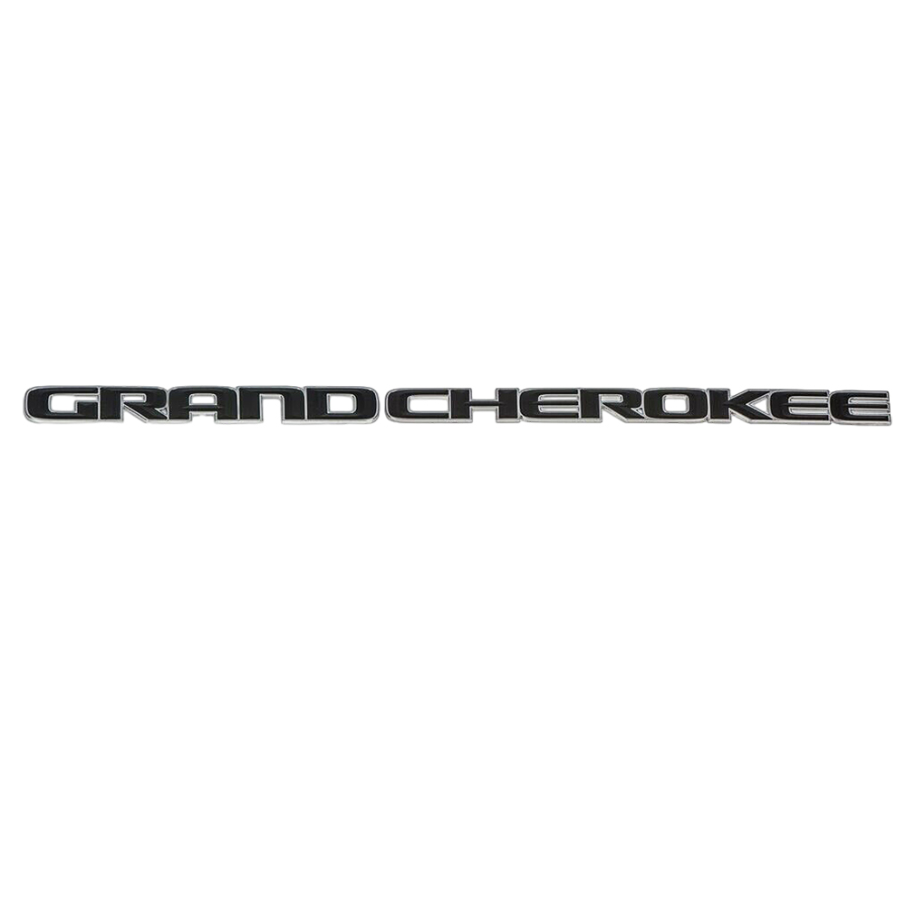 1Pc 2017-2021 Grand Cherokee Plastic Letters Chrome Black Left Right Jeep