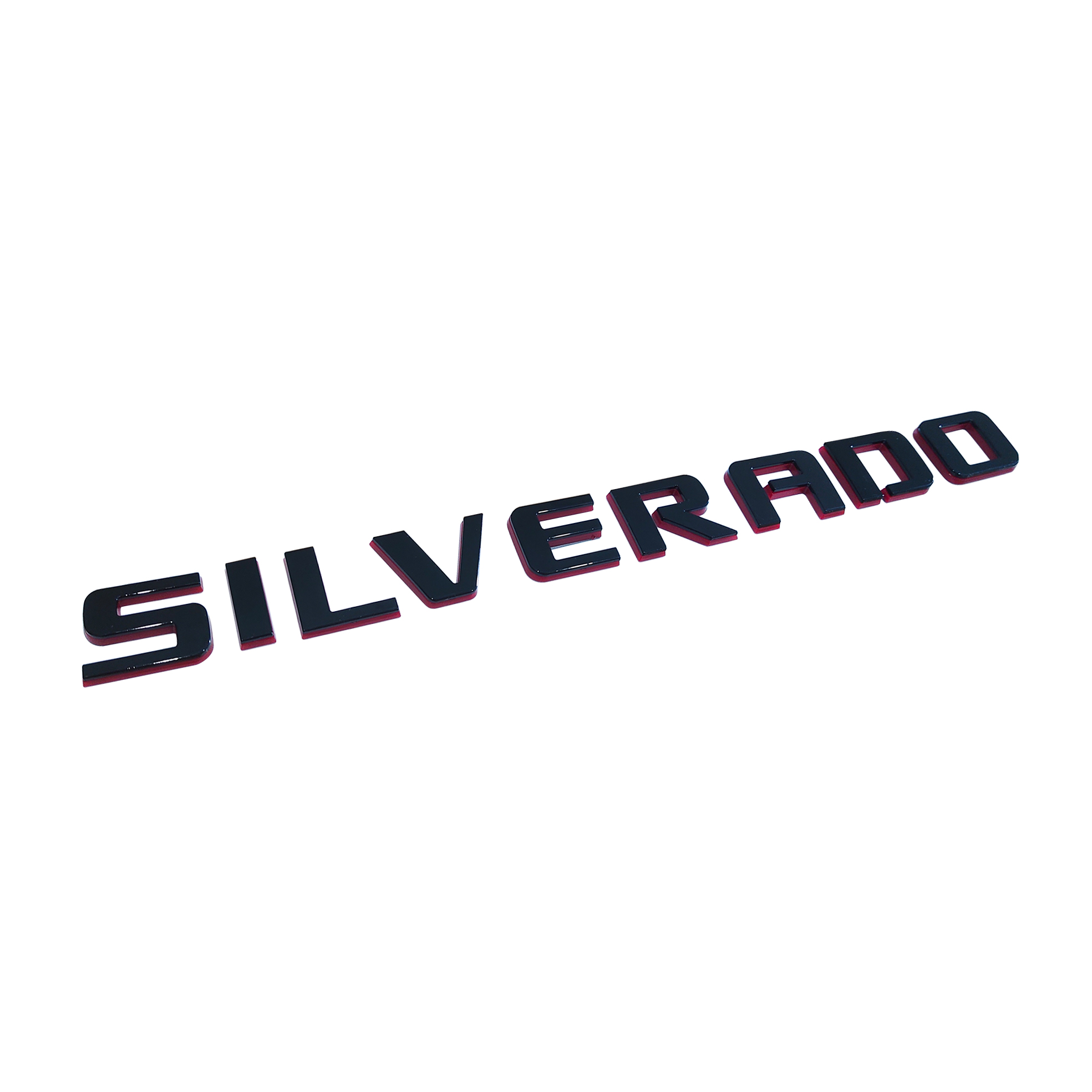 1pcs 2007-2018 Silverado 1500 2500 Plastic Door Side Tailgate Letters Black Red Chevrolet