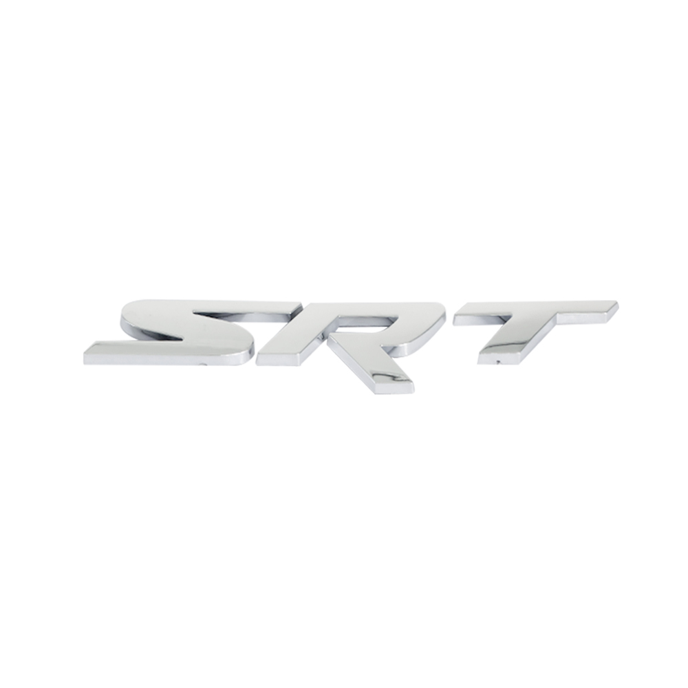 1Pc 2011-2020 Grand Cherokee Plastic SRT Emblem Nameplate Badge Silver Jeep