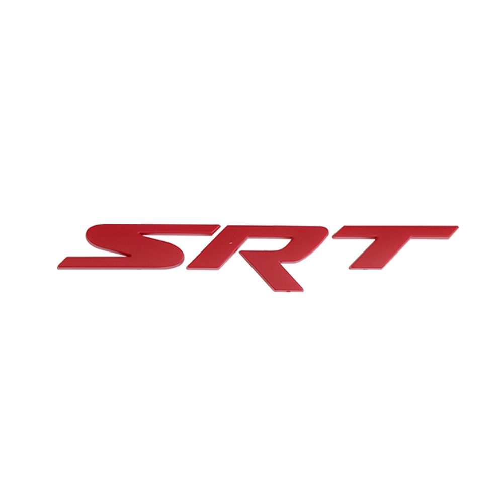 2011-2020 Grand Cherokee Plastic SRT Rear Emblem Badge Matte Red Jeep