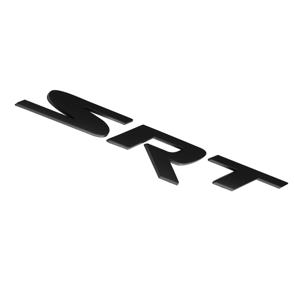 2011-2020 Grand Cherokee Rear ABS Plastic SRT Emblem Badge Matte Black