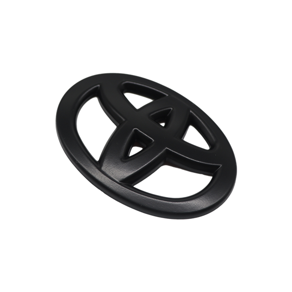 1PC Tacoma 4runner Tundra Plastic Steering Wheel Emblem Overlay Protector Matte Black Toyota 