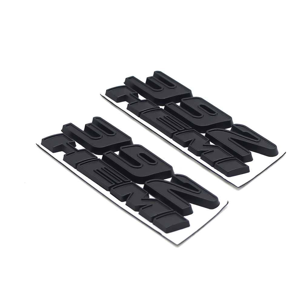 2PCS 392 HEMI SRT Charger Challenger Durango Zinc alloy Side Fender Badge 3D Decals Matte Black Dodge 68086136AE