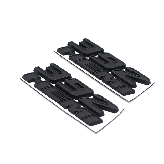 2PCS 392 HEMI SRT Charger Challenger Durango Zinc alloy Side Fender Badge 3D Decals Matte Black Dodge 68086136AE