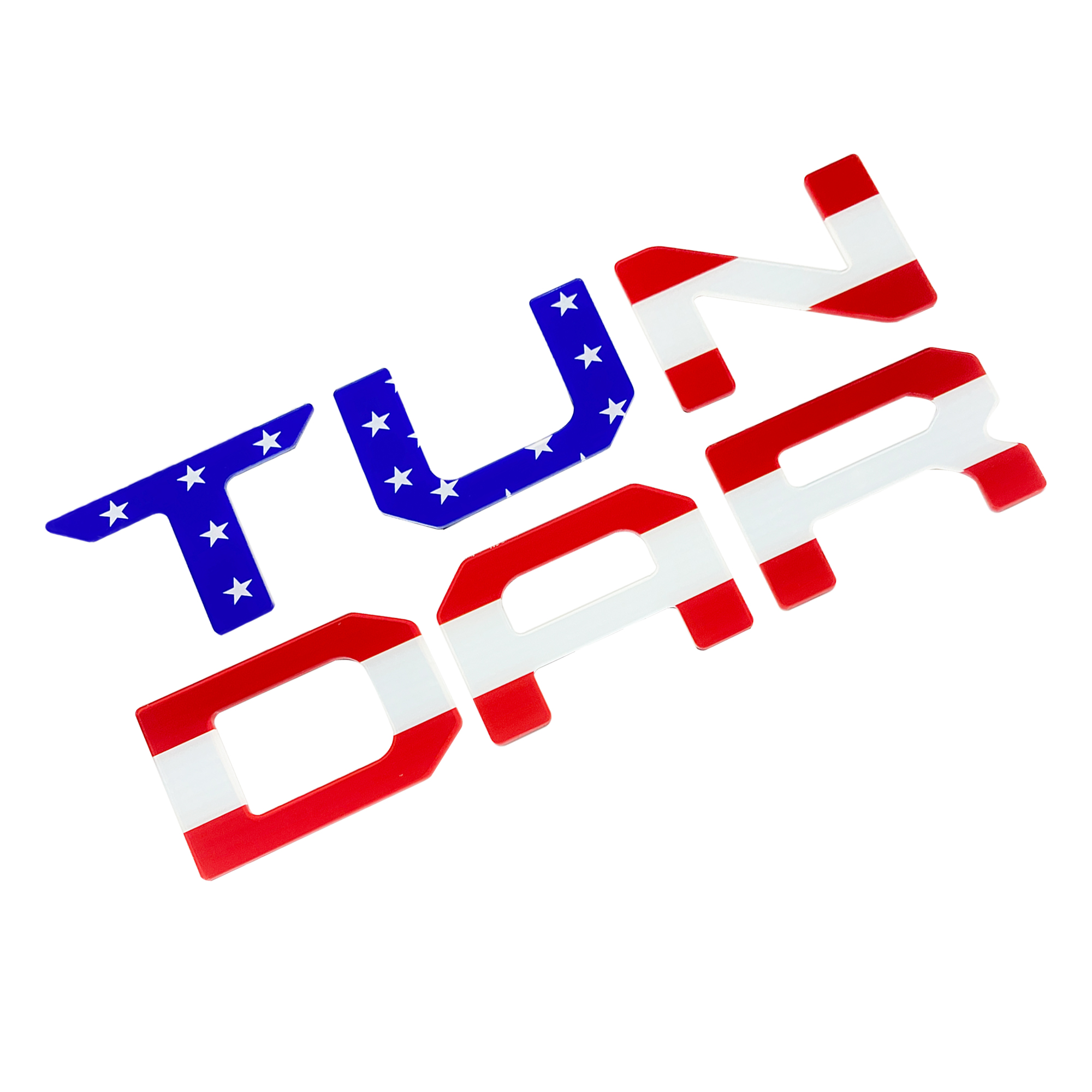 1Pc 2022-2026 Tundra Acylic Rear Trunk Tailgate Letters USA Flag Toyota