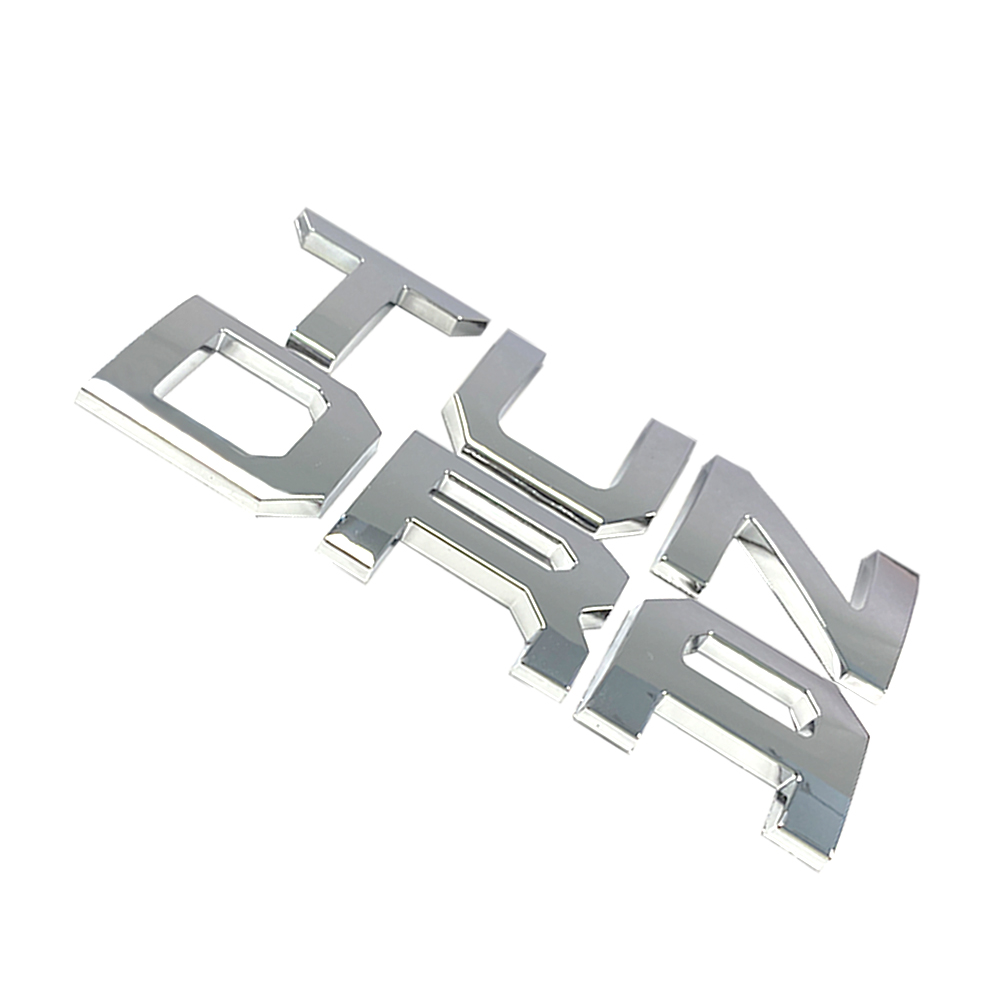 1Pc 2022-2026 Tundra ABS Plastic Front Grille Letters Gloss Silver Toyota