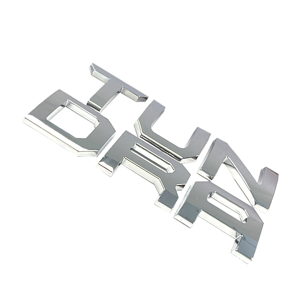 1Pc 2022-2026 Tundra ABS Plastic Front Grille Letters Gloss Silver Toyota