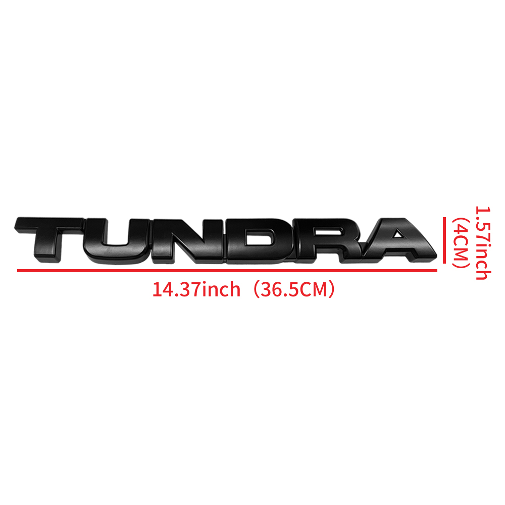4pcs 2007-2013 Tundra Plastic Door Side Rear Tailgate Overlay Emblem Kits Matte Black Toyota PT948-34181-02