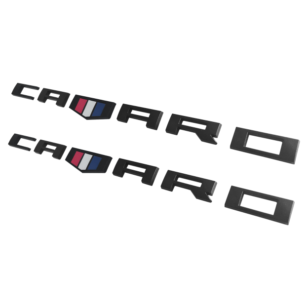2Pcs 2016-2019 Camaro ABS Plastics Side Fender Letter Matte Black Chevrolet 84336885 