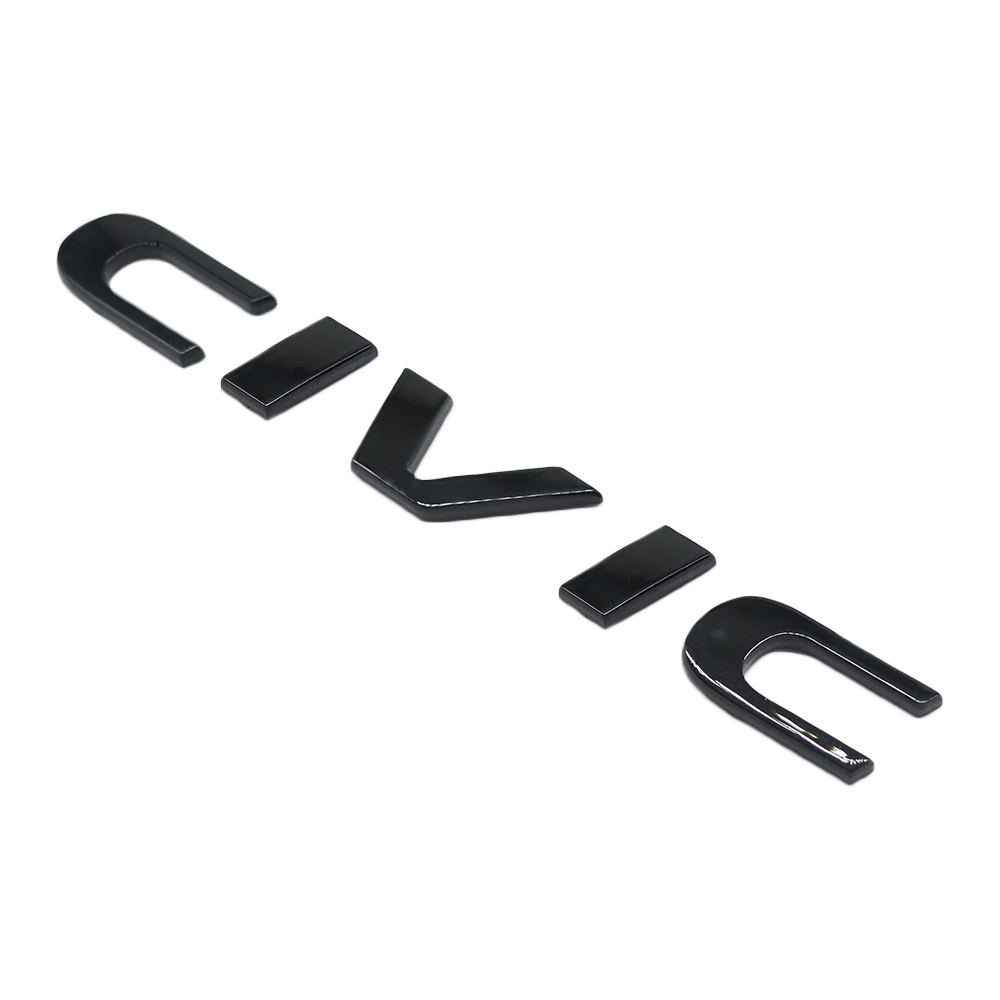 1Pcs 2015-2021 Civic ABS Plastics Rear Adhesive Letter Gloss Black Honda 75722-TBA-A00