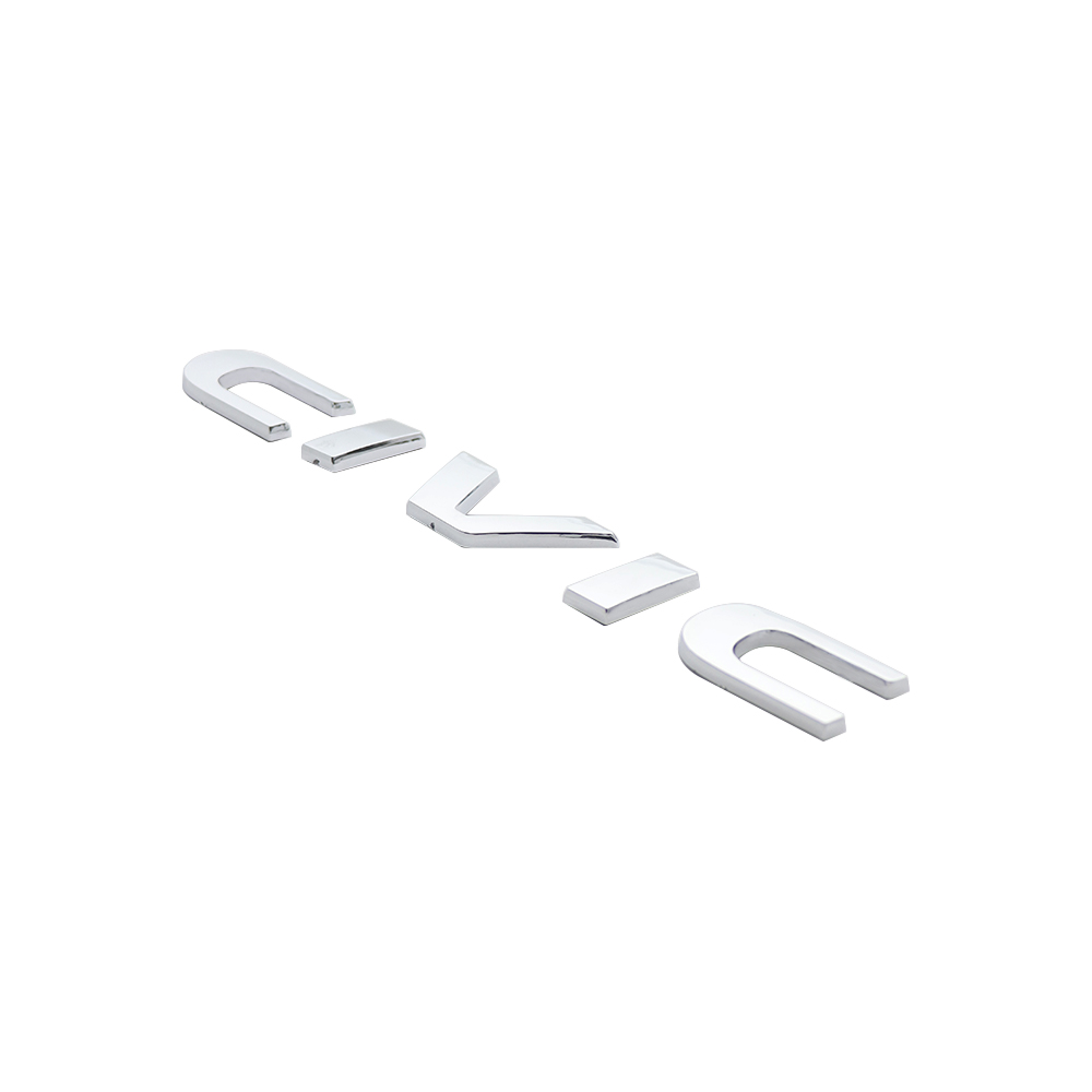 1Pcs 2015-2021 Civic ABS Plastics Rear Adhesive Letter Gloss Silver Honda 75722-TBA-A00
