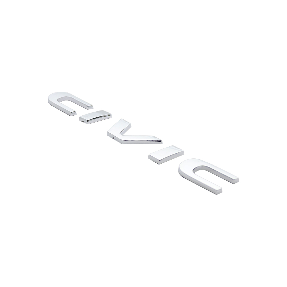 1Pcs 2015-2021 Civic ABS Plastics Rear Adhesive Letter Gloss Silver Honda 75722-TBA-A00
